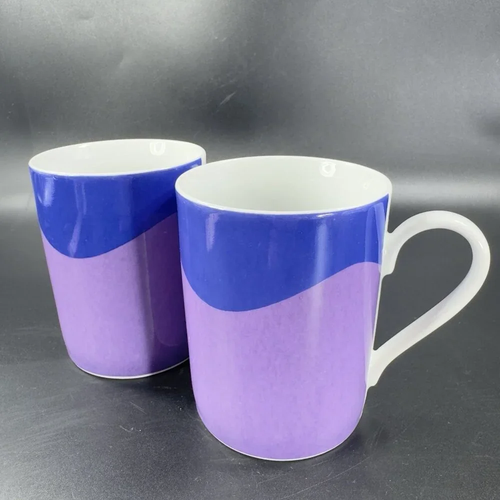 Wawel China Fine Porcelain Coffee Mug Cup Set 2 Mugs Cups Made in Poland Vintage - Picture 11 of 12